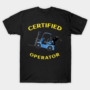 Forklift Ninja Certified Forklift Operator T-Shirt